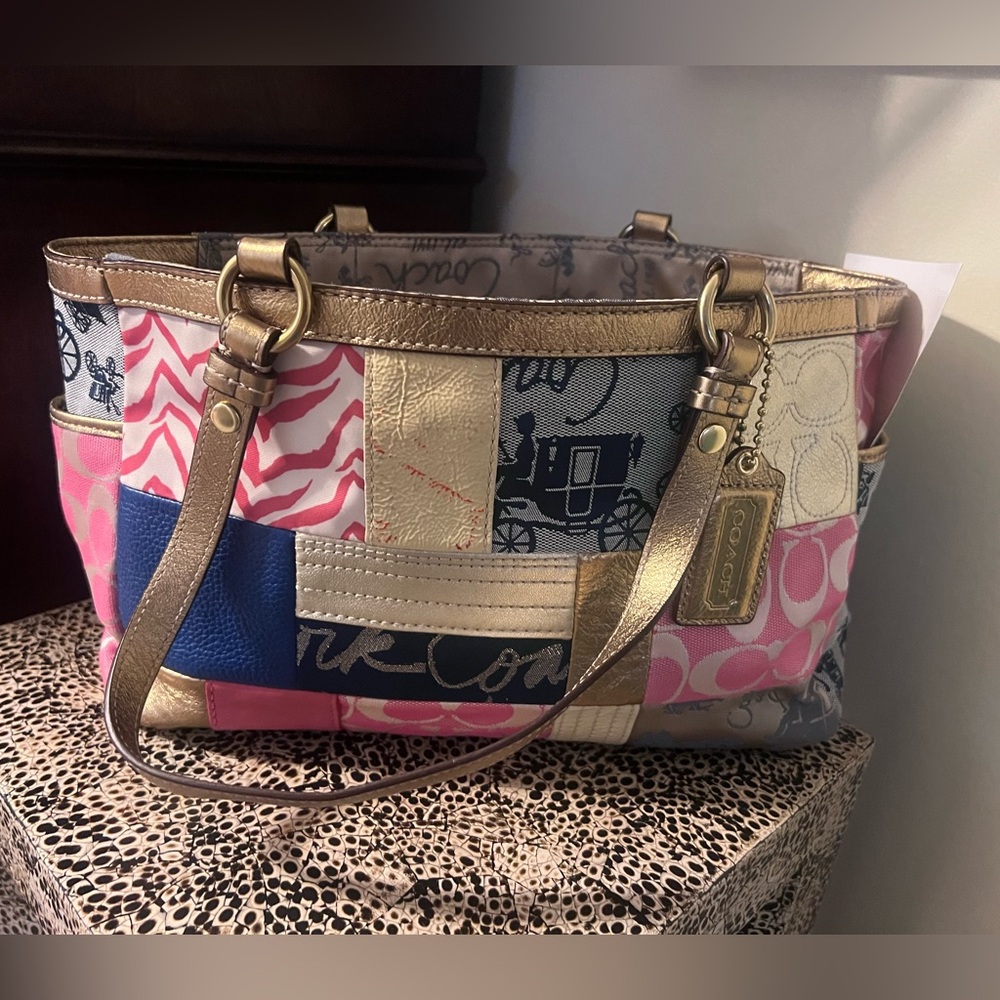 Coach Multicolor Patchwork Shoulder Bag collection